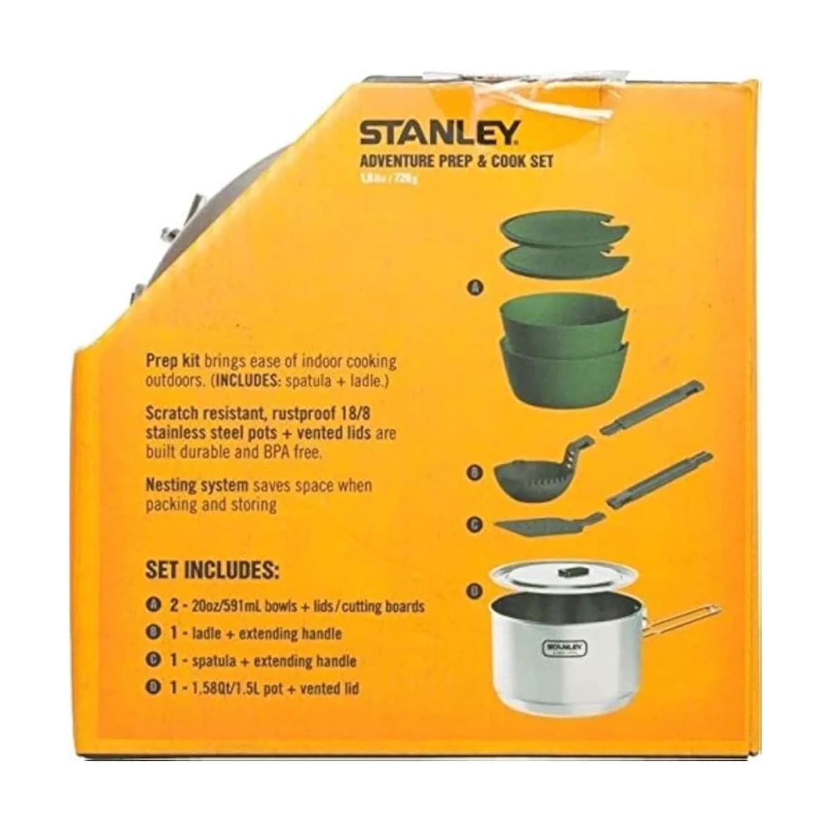 مجموعه 10 عدد ظروف خوراک پزی استنلی Stanley Adventure prep + Cook Set — تصویر ۸