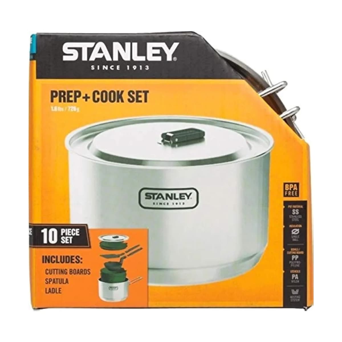 مجموعه 10 عدد ظروف خوراک پزی استنلی Stanley Adventure prep + Cook Set — تصویر ۳