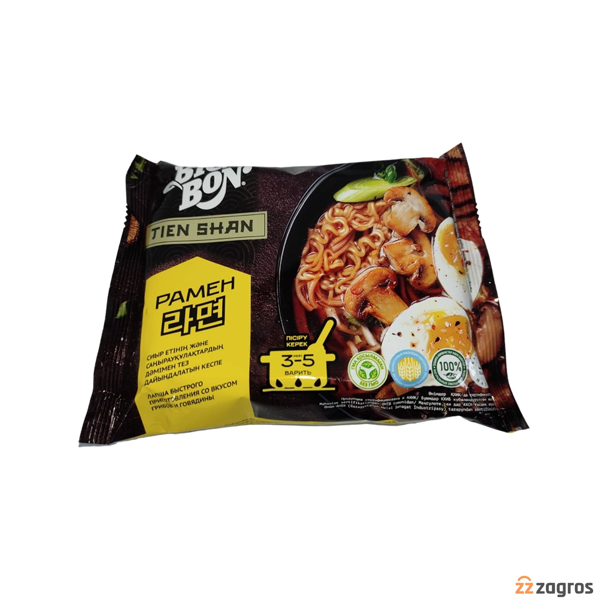 نودل بیگ بون Big Bon با طعم قارچ و گوشت گاو 100 گرم — تصویر ۳