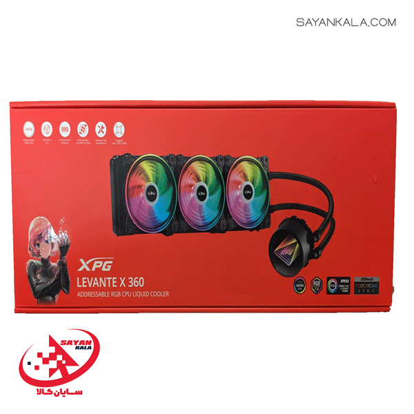 خنک کننده مایع ای دیتا ایکس پی جی مدل LIQUID COOLER ADATA XPG LEVANTE X360 ARGB