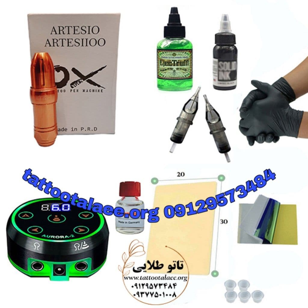پک کامل دستگاه تاتو بدن پن اکسیژن اصل با کارت گارانتی کد T479