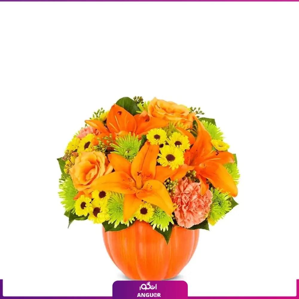 گلآرایی کدو برای جشن هالووین