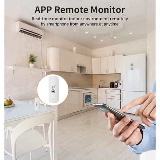 سنسور دما و رطوبت هوشمند وای فای Wifi اورجینال امازون المان — تصویر ۹