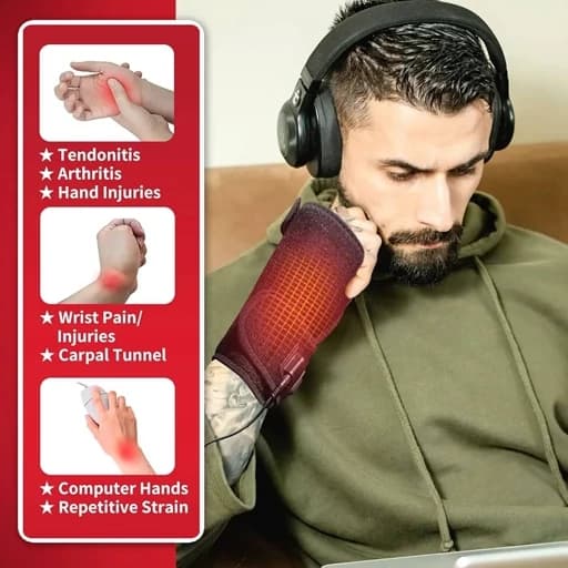 مچ بند دست گرمایشی برای تسکین درد مفصل و ارتروز اورجینال امازون المان — تصویر ۴