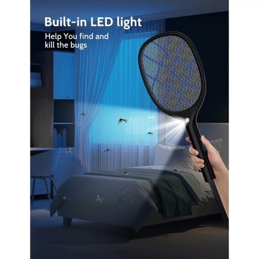 پشه کش شارژی همراه با نور LED اورجینال امازون المان — تصویر ۳