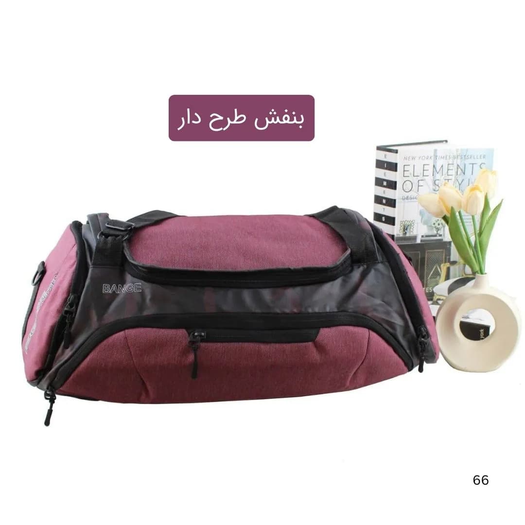 ساک ورزشی اسپرت پارچه ای با بند بلند و جیب بیرونی — تصویر ۳