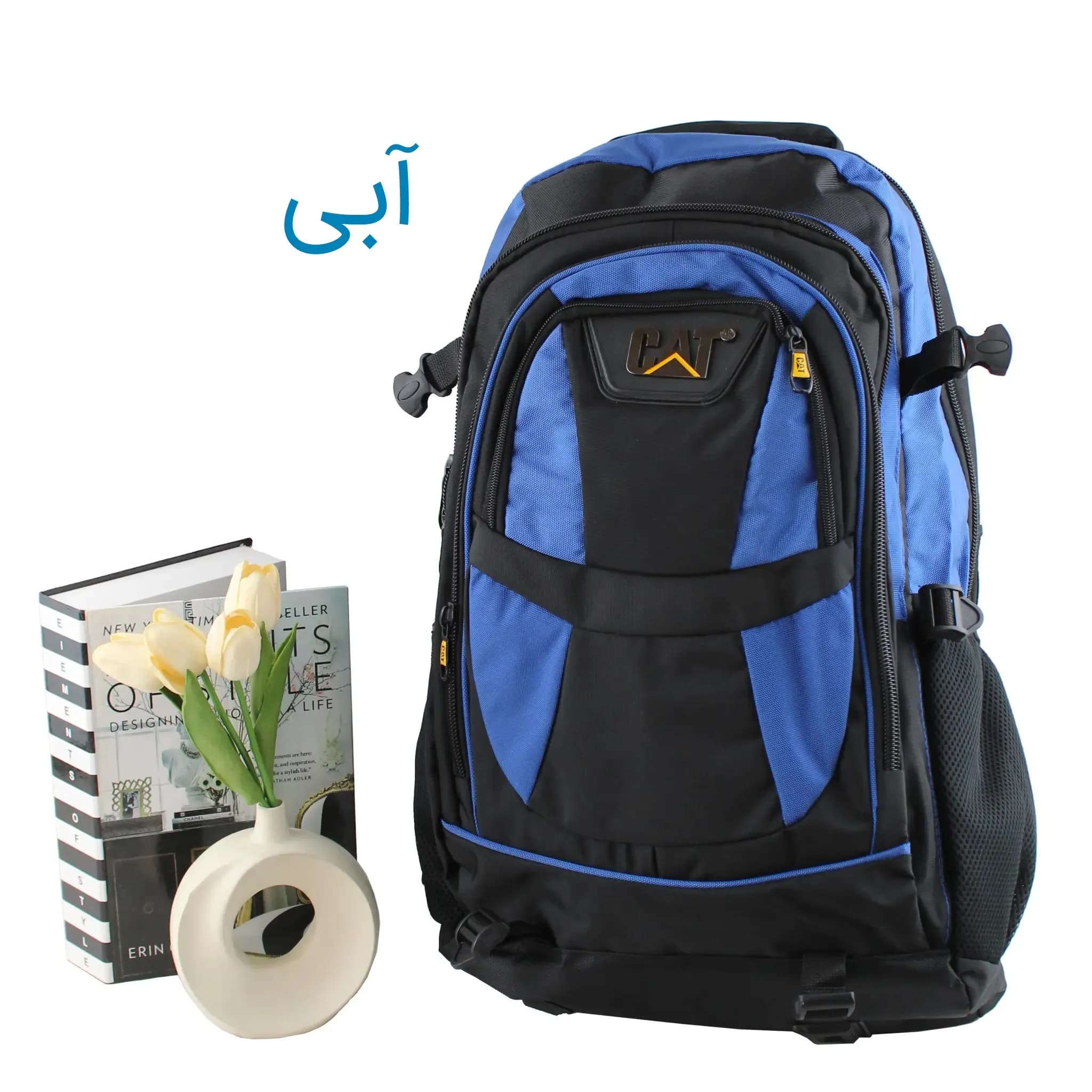 کوله پشتی پارچه ای مسافرتی و ورزشی دارای بند بلند و جیب متعدد ابعاد 55 در 30 در 25 سانتیمتر — تصویر ۵