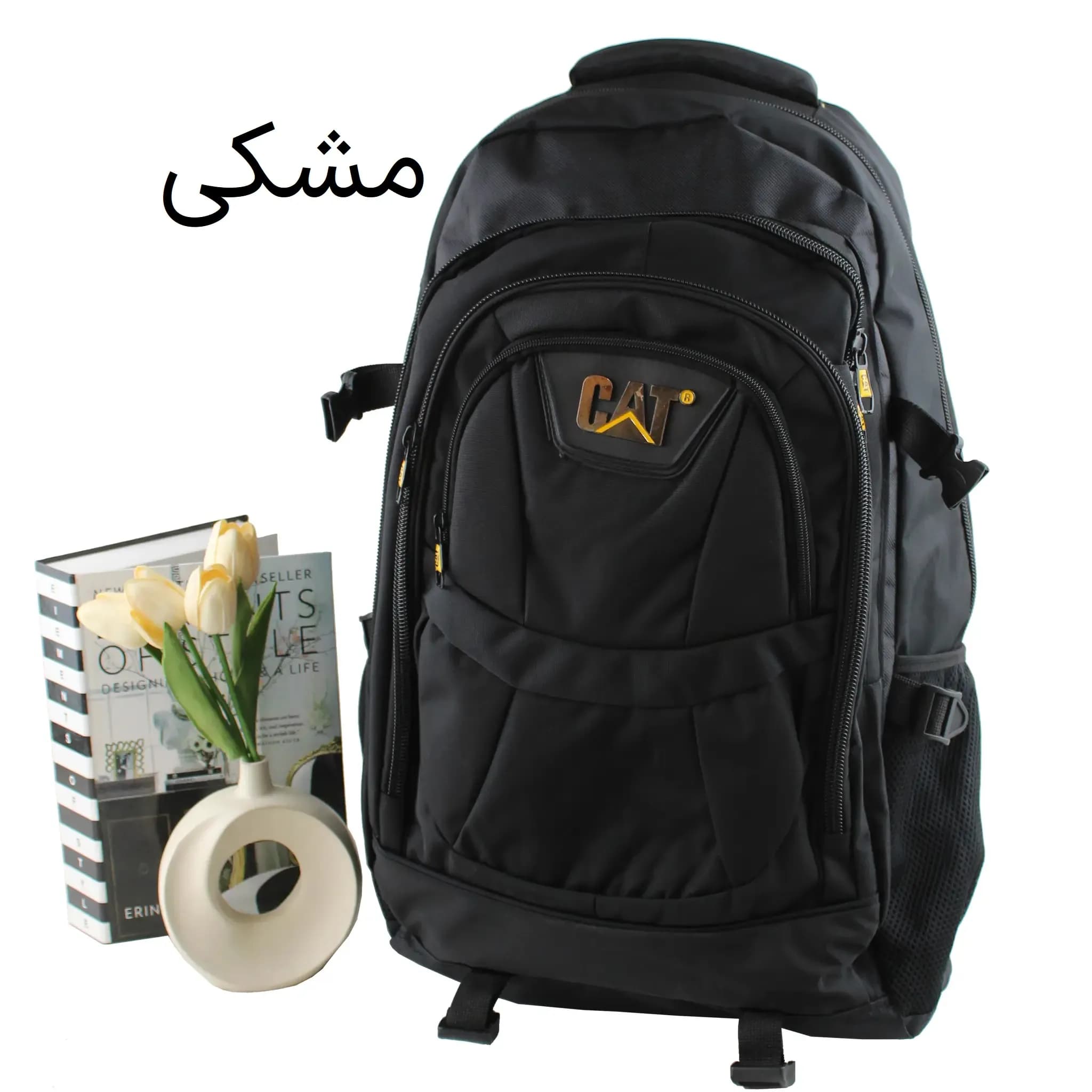 کوله پشتی پارچه ای مسافرتی و ورزشی دارای بند بلند و جیب متعدد ابعاد 55 در 30 در 25 سانتیمتر — تصویر ۶