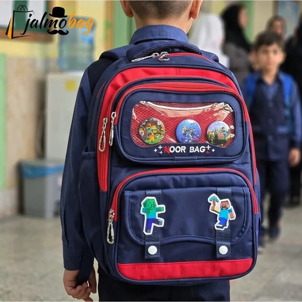 کوله پشتی پسرانه کلاس اول تا چهارم ضد آب ریپس وارداتی طبی و ضد تعریق — تصویر ۱۰