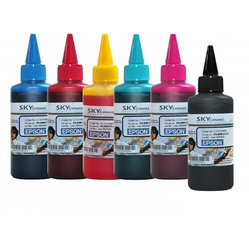ست جوهر 100ml اسکای رنگی اپسون Sky100ml ink Set color Epson — تصویر ۳