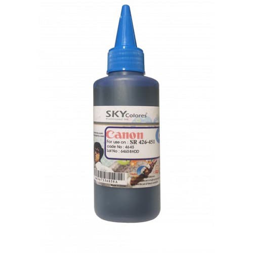 جوهر 100ml اسکای آبی کانن Sky 100ml ink cyan Canon