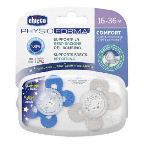 پستانک فیزیو کامفورت چیکو دو عددی chicoo ایتالیا 16 تا 36 ماه chicco — تصویر ۲