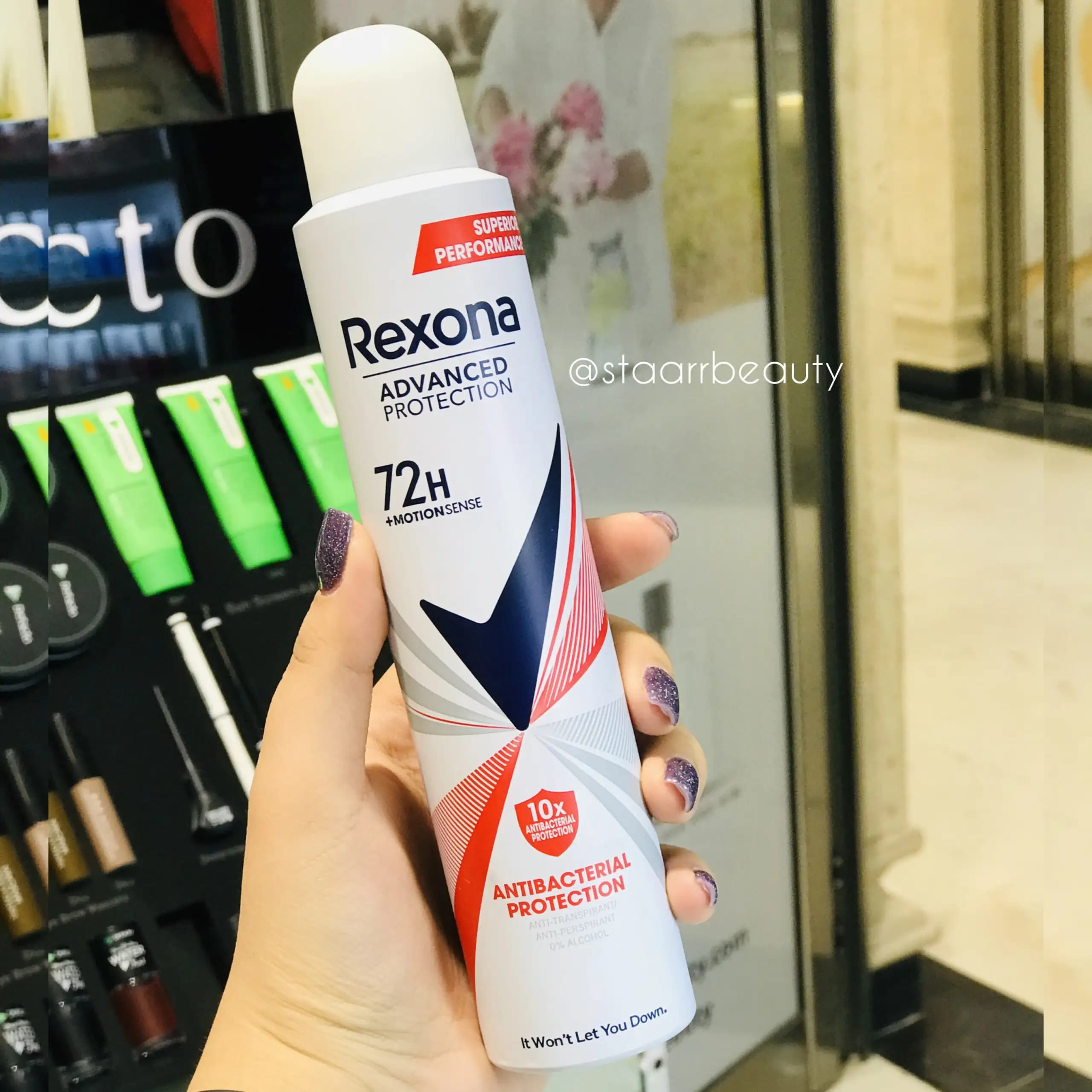 اسپری زنانه رکسونا مدل آنتی باکتریال Rexona — تصویر ۳