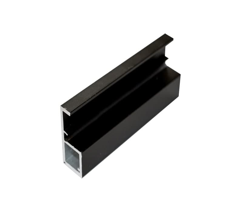 پروفیل دستگیره و درب کمد و کابینت مدل ایتالین پلاس استایل رنگ مشکی مات 2/8 متری فانتونی کد I210