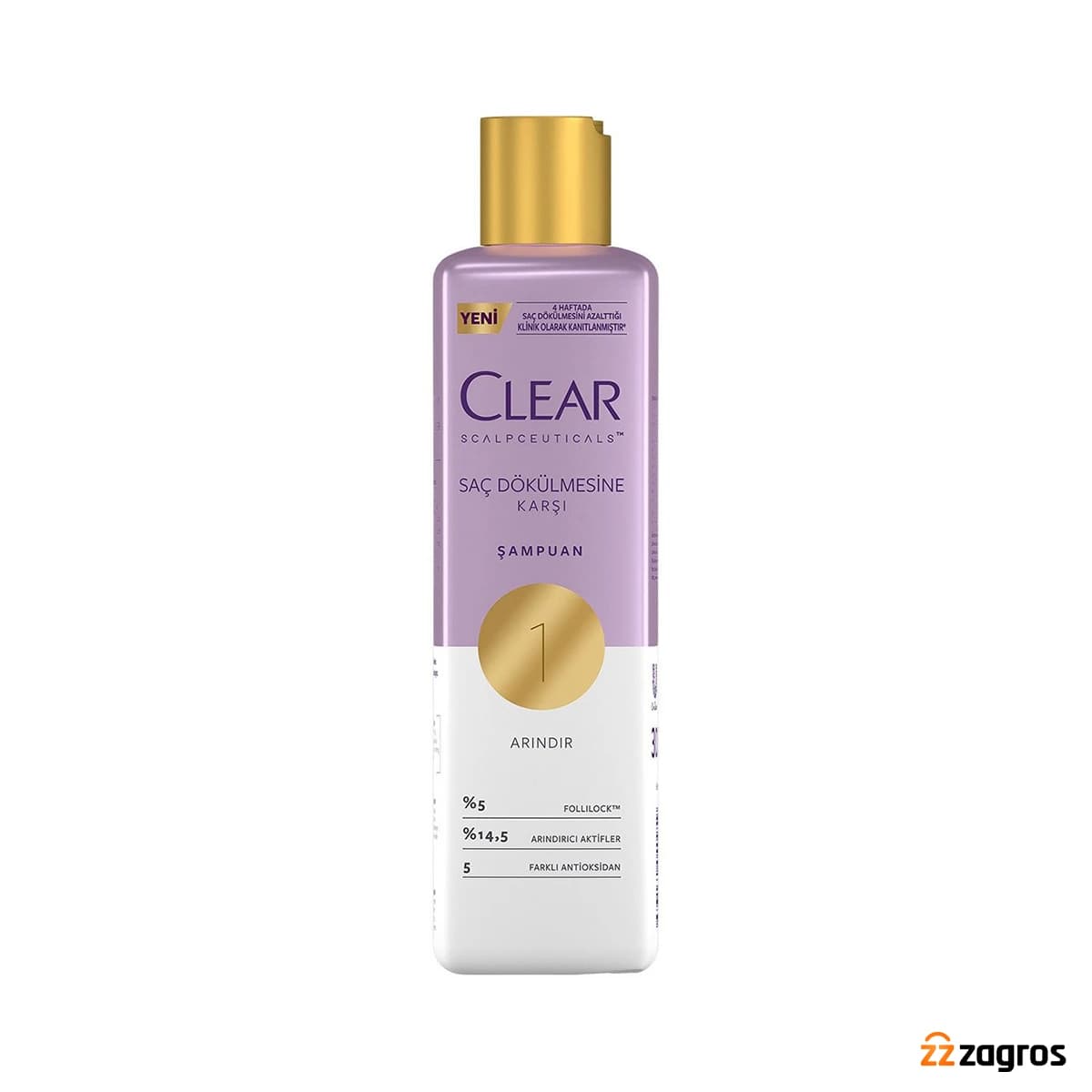 شامپو ضد ریزش و ضد شوره درمانی زنانه کلیر Clear مدل Intensive Scalp حجم 300 میل — تصویر ۹
