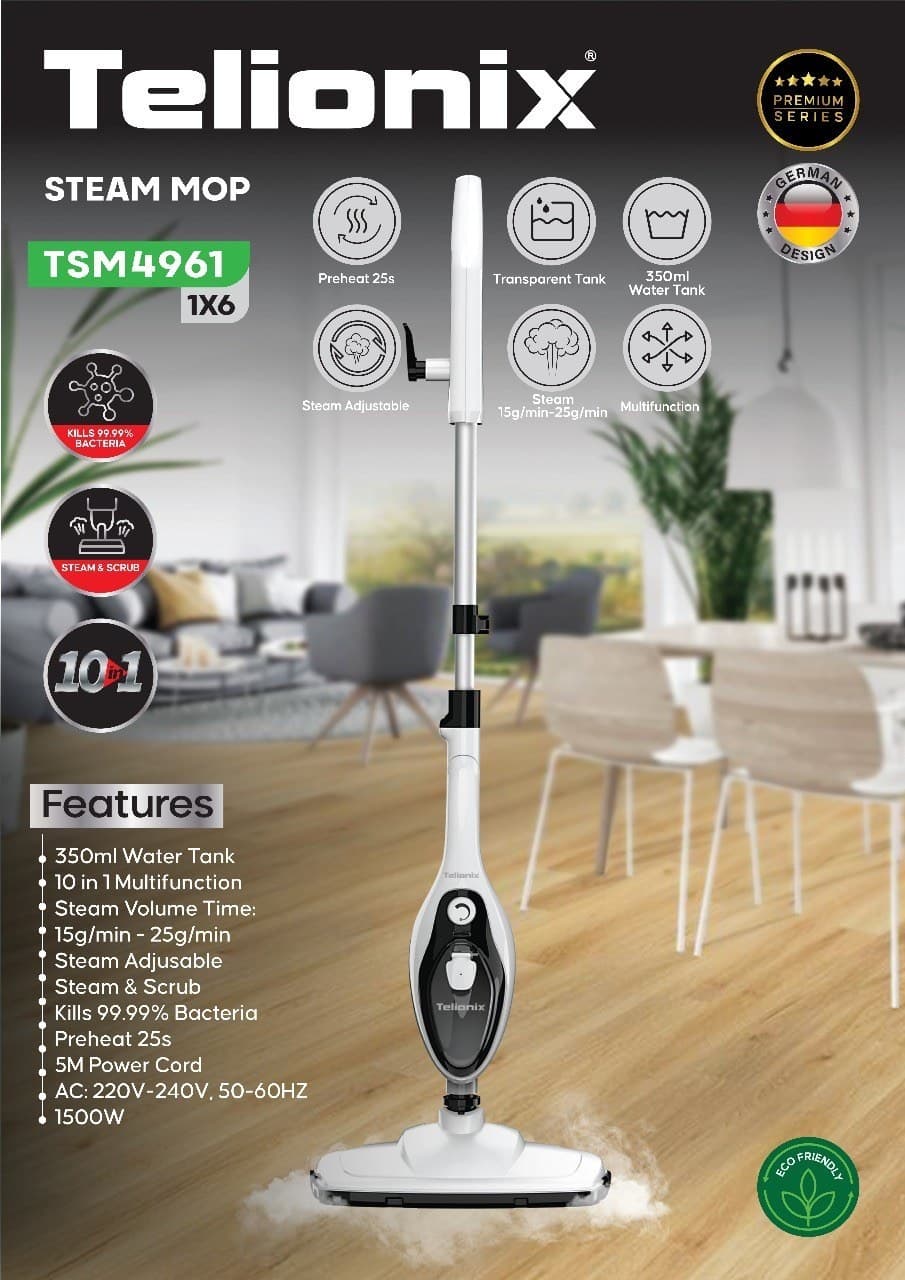 بخارشوی تلیونیکس TSM4961 | دستگاه نظافت و ضدعفونی خانگی