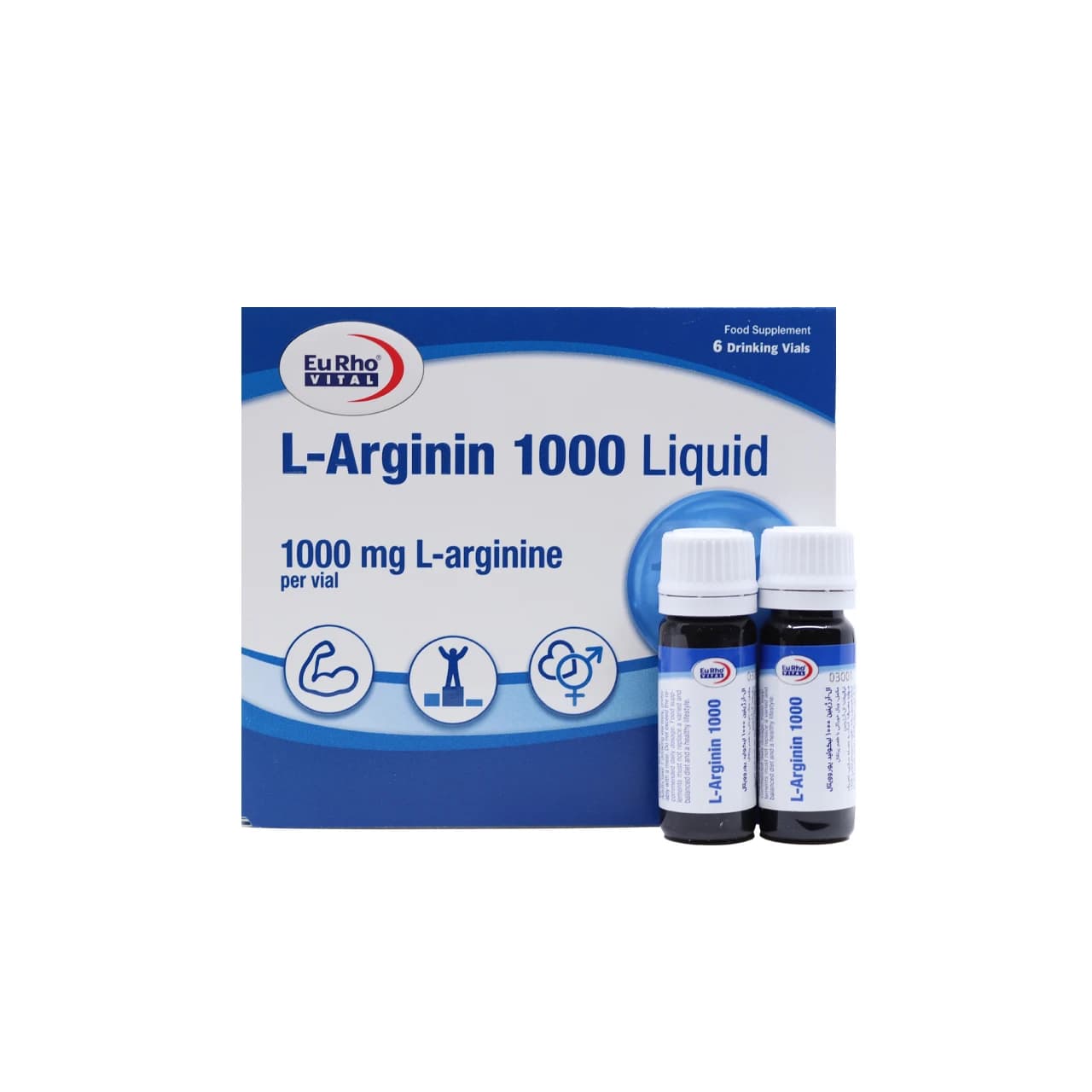 ویال خوراکی ال آرژنین 1000 میلی گرم یوروویتال 6 عدد