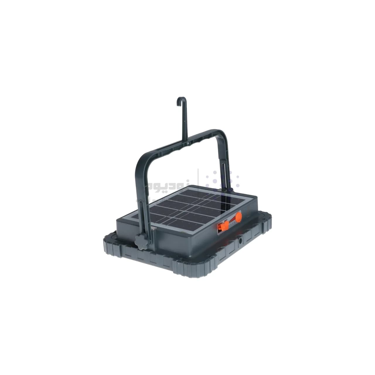 چراغ شارژی کمپینگ پایه دار مدل XJ-D006 (دارای پنل خورشیدی) – طوسی – YSP — تصویر ۴