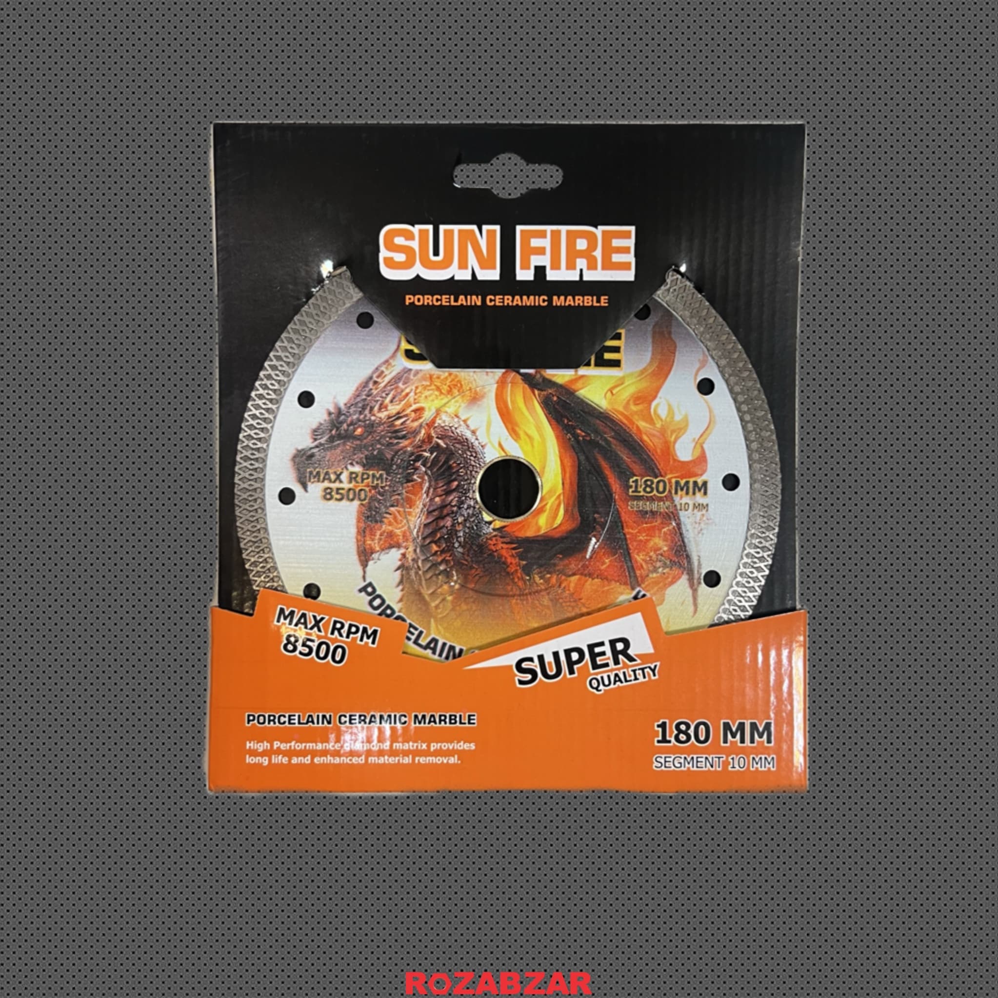 صفحه پرسلان بر متوسط 180 سان فایر sun fire