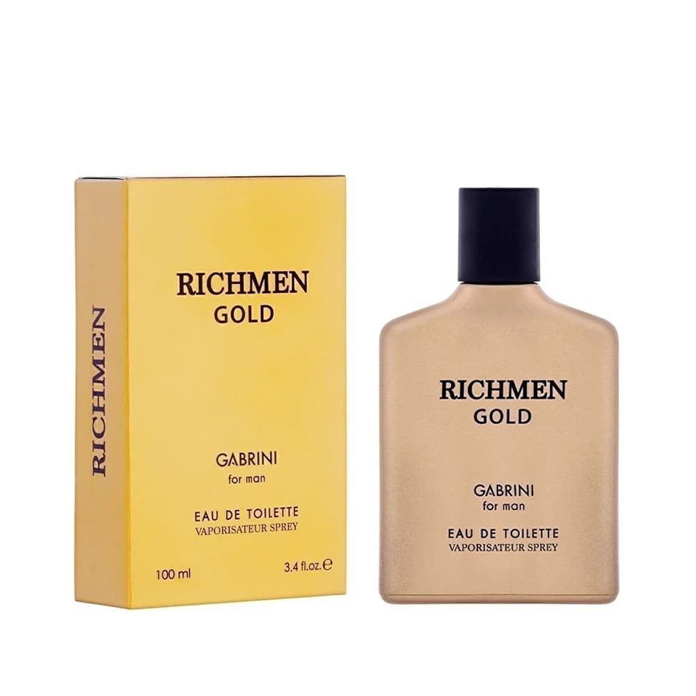 ادکلن مردانه گابرینی مدل RICHMEN GOLD حجم 100 میلیلیتر