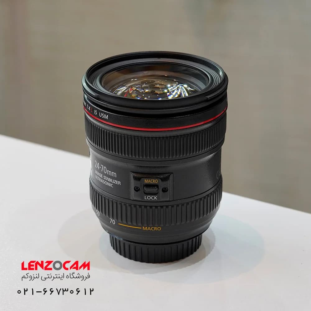 لنز Canon 24-70L f4 IS استوک — تصویر ۲
