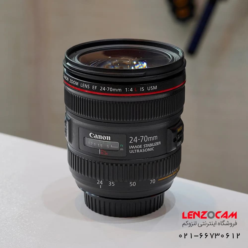 لنز Canon 24-70L f4 IS استوک — تصویر ۷