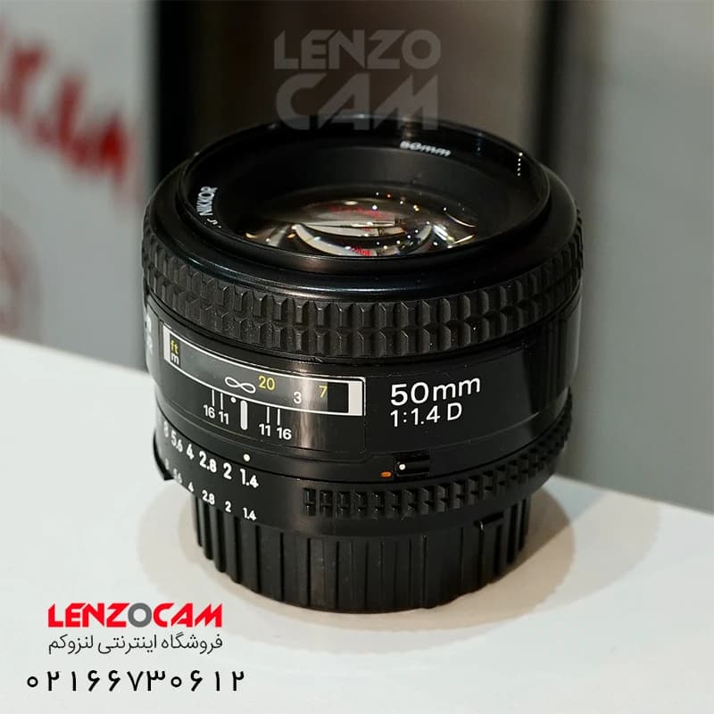 لنز نیکون استوک مدل Nikon 50mm F1.4D Lens