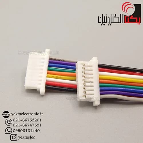 کانکتور SH مادگی 9 پین 1 میلی متری سیم دار — تصویر ۲