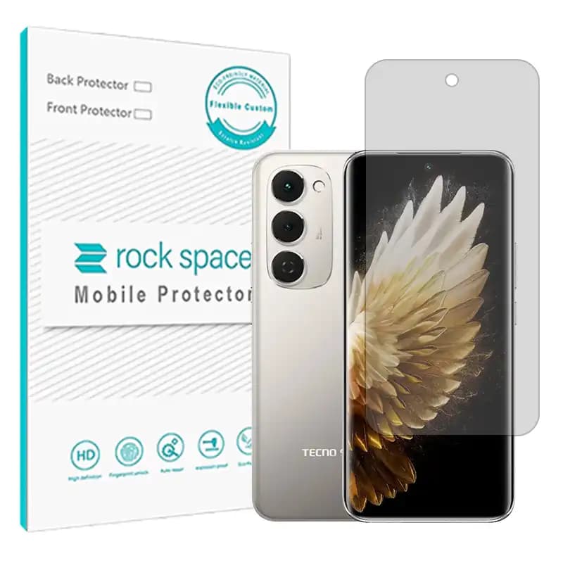 گلس تکنو Spark 40 Pro Plus مدل نانو هیدروژل شفاف برند راک اسپیس — تصویر ۹
