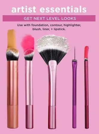 ست براش آرایشی صورت، چشم و لب ریل تکنیک پک 5 عددی Real Techniques Artist Essentials — تصویر ۷