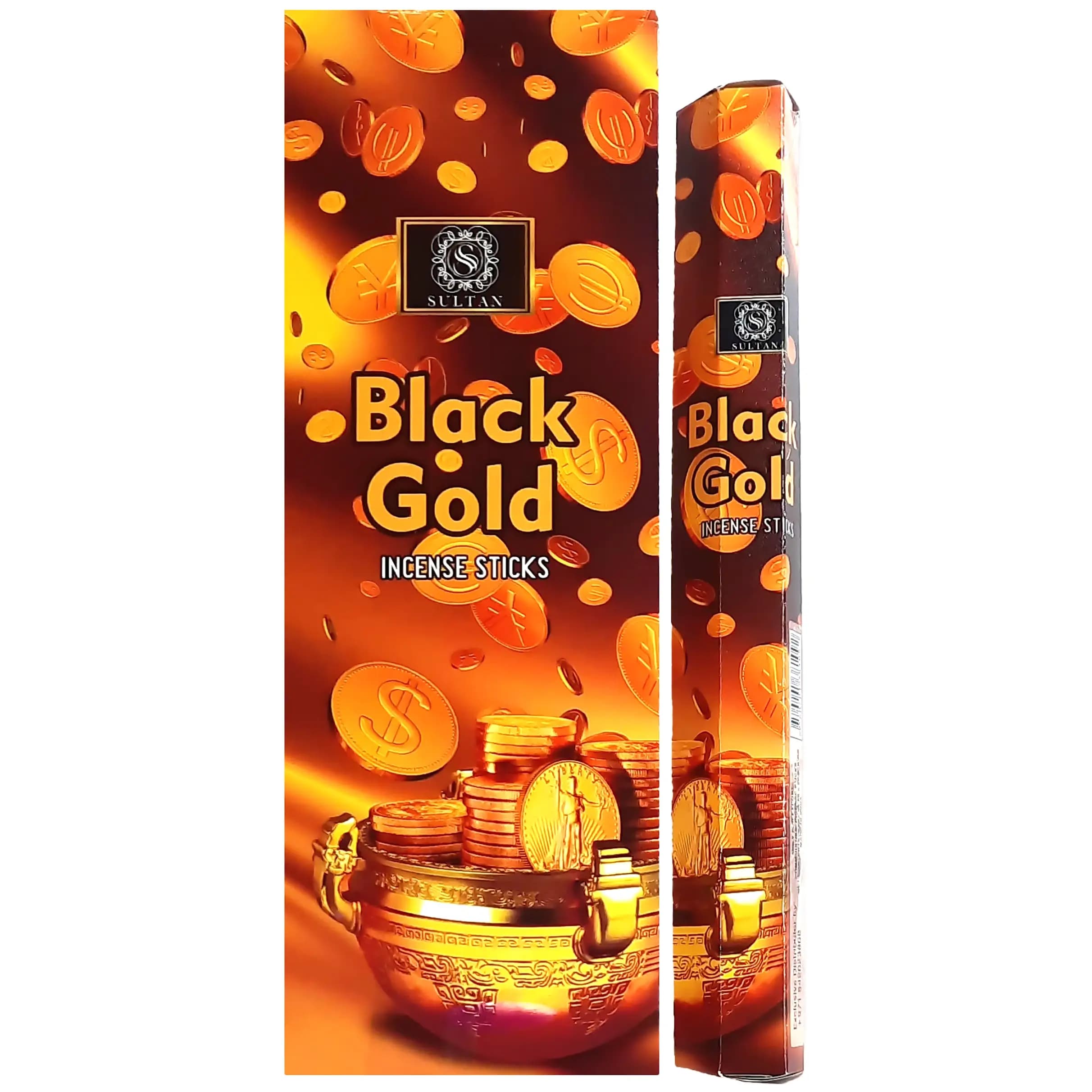 عود بلک گلد هندی اصل برند سلطان Black Gold Incense Stick — تصویر ۴