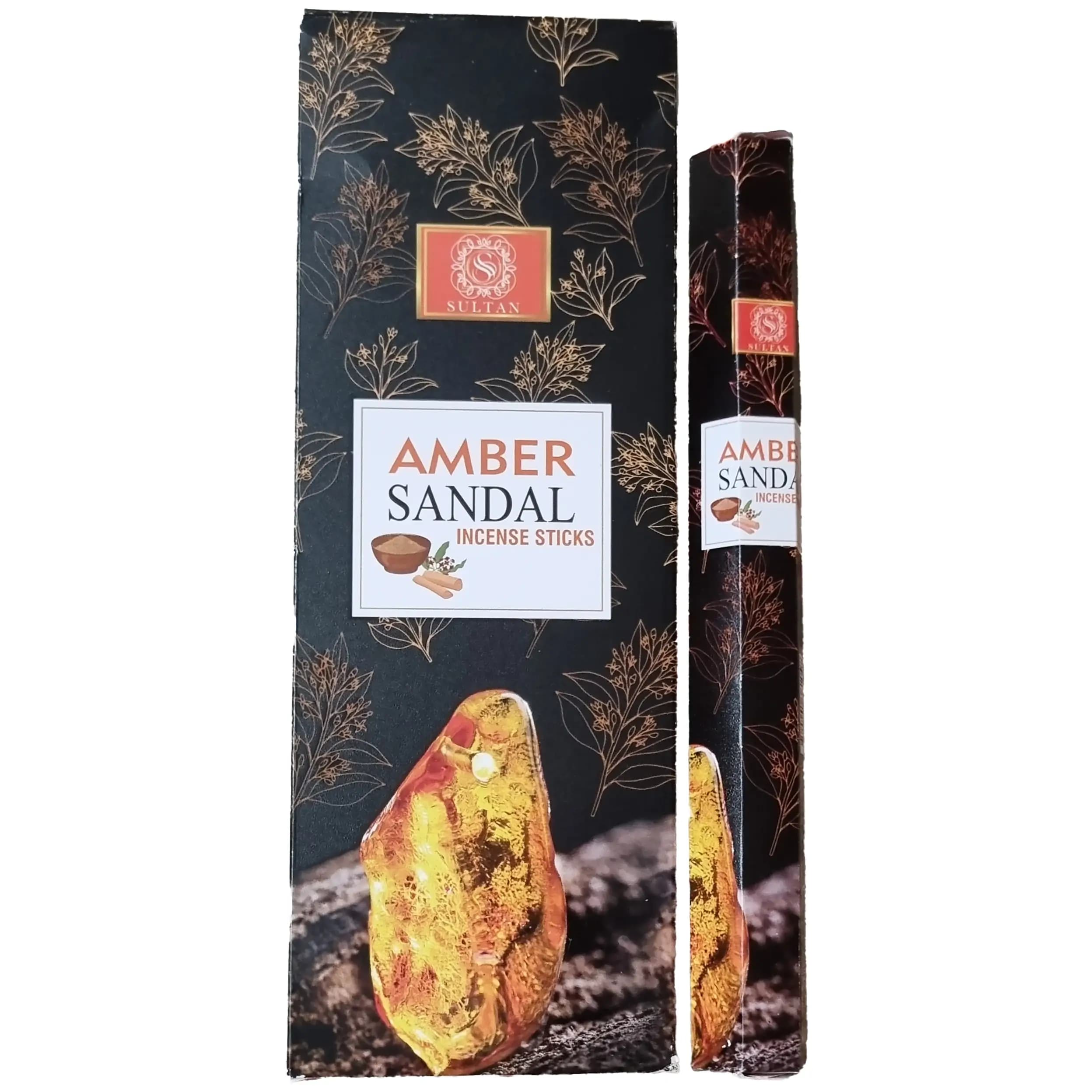 عود امبر صندل هندی اصل برند سلطان Amber Sandal Incense — تصویر ۴