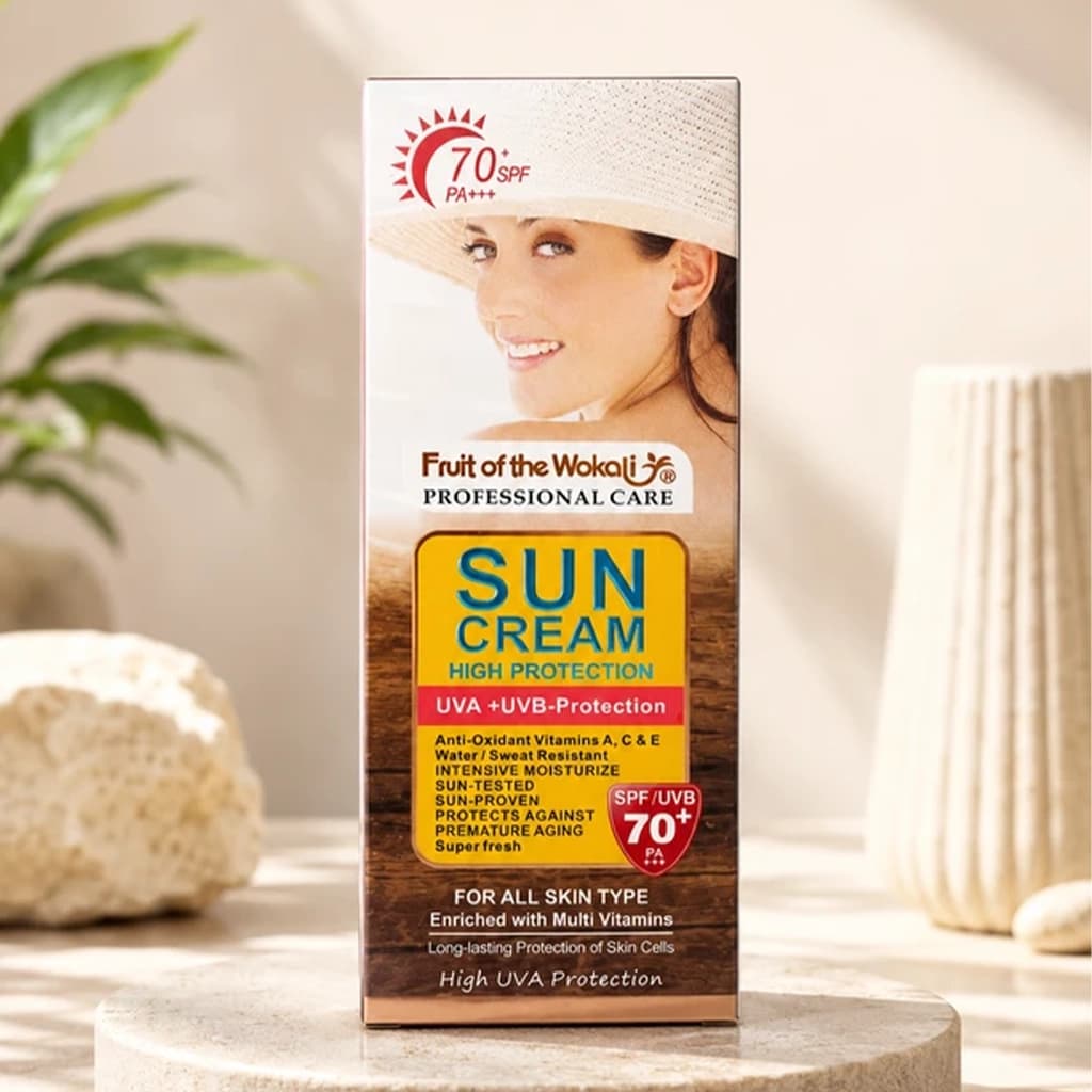 کرم ضد آفتاب وکالی Fruit of the Wokali Sun Cream High Protection spf 70 — تصویر ۳