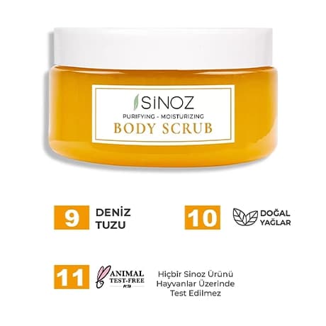 اسکراب لایه بردار بدن سینوز sinoz body scrub — تصویر ۹