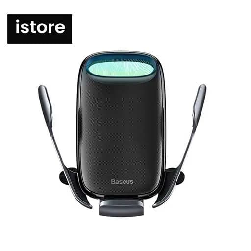هولدر موبایل و شارژر وایرلس باسئوس مدل Baseus Milky Way Electric Bracket Wireless Charger 15W — تصویر ۲