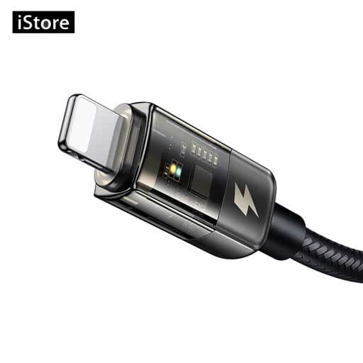 کابل شارژ هوشمند تایپ سی به لایتنینگ 36 واتی مک دودو مدل MCDODO CA-3161 خاکستری (طراحی شفاف) طول 1.8 متر | Mcdodo Auto Power Off Type-C to Lightning Data Cable CA-316