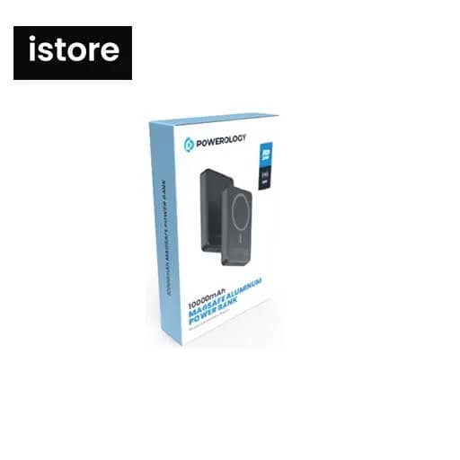 پاوربانک مگ سیف 10000 پاورولوژی تیتانیوم نو با گارانتی | Powerology Magsafe Aluminum Power Bank PPBCHA34 — تصویر ۴