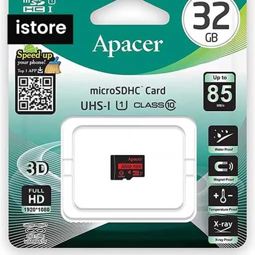 کارت حافظه microSDHC اپیسر مدل AP32G کلاس 10 استاندارد UHS-I U1 سرعت 85MBps ظرفیت 32 گیگابایت | Apacer AP32G UHS-I U1 Class 10 85MBps microSDHC – 32GB — تصویر ۸