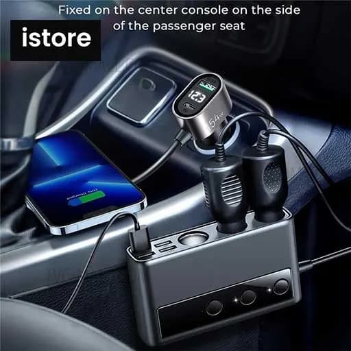 شارژر فندکی فست شارژ جویروم Joyroom JR-CL06 توان 154 وات مشکی نو با گارانتی | Joyroom JR-CL06 QC3.0 PD 80W Car Charger — تصویر ۶