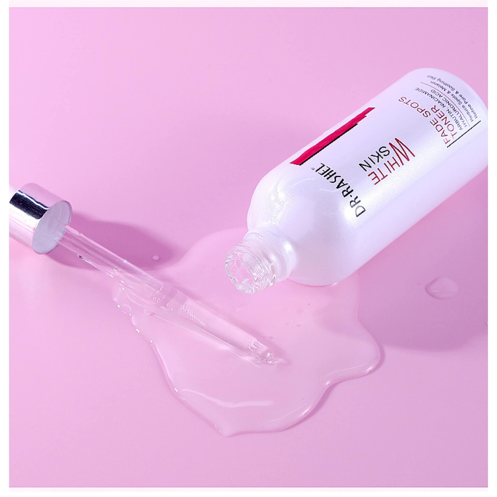 تونر صورت نیاسینامید و آربوتین دکترراشل ضدلک 100 میل DR.RASHEL Whitening Fade Spots Toner — تصویر ۳