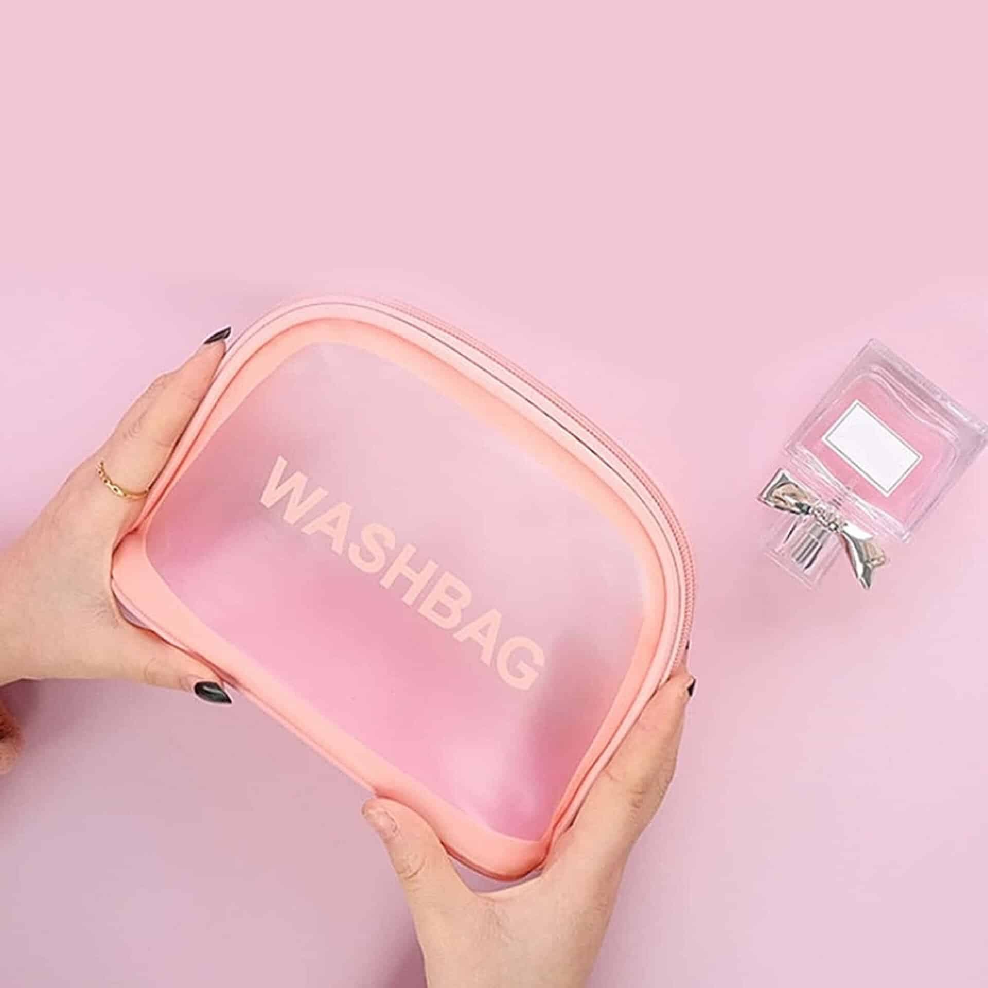 کیف واش بگ مدل نیم دایره آرایشی و بهداشتی ضدآب اورجینال washbag — تصویر ۱۱