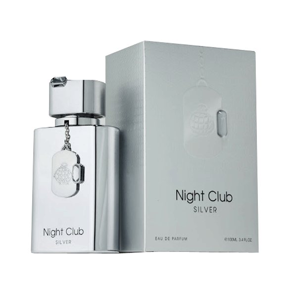 ادو پرفیوم یونیسکس فراگرنس ورد مدل نایت کلاب سیلور Night Club Silver حجم 100 میلیلیتر – رایحه مشابه کرید سیلور مانتین واتر — تصویر ۲