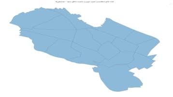 نقشه جامع منطقهبندی مصوب شهری و جمعیت مناطق مشهد