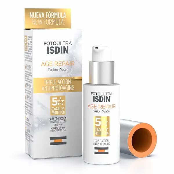 ضد آفتاب ضد چروک بی رنگ ایزدین مدل ایج ریپیر SPF 50 — تصویر ۳
