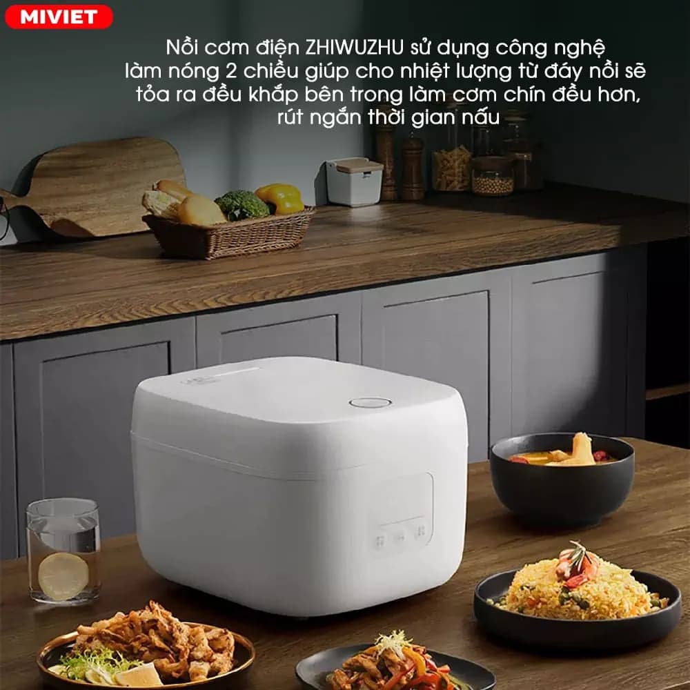 پلوپز هوشمند 1.6 لیتری شیائومی Xiaomi ZHIWUZHU 1.6L Smart Rice Cooker ZCDQ055 — تصویر ۸