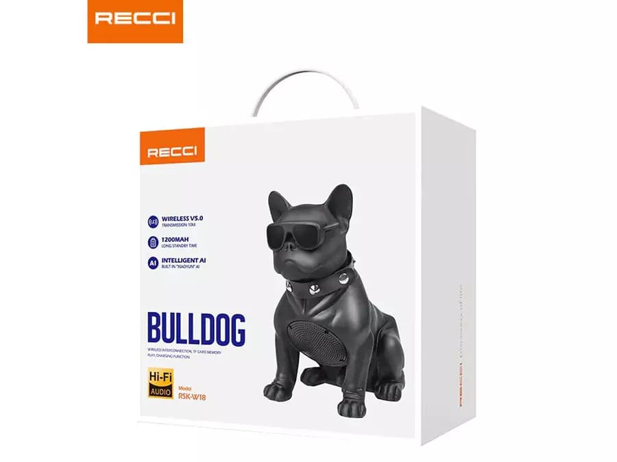اسپیکر بلوتوثی رچی Recci Bulldog Bluetooth Speaker RSK-W18 — تصویر ۶