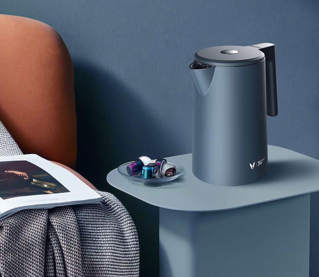 کتری برقی 1.7 لیتری هوشمند شیائومی ویومی مدل Xiaomi Viomi Thermostatic Electric Kettle Face YM-K1706 — تصویر ۳