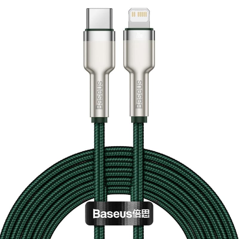 کابل لایتنینگ به Type C فست شارژ بیسوس Baseus Cafule Metal PD CATLJK-B طول 2 متر توان 20 وات — تصویر ۱۲