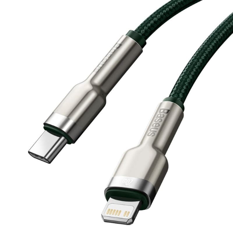کابل لایتنینگ به Type C فست شارژ بیسوس Baseus Cafule Metal PD CATLJK-B طول 2 متر توان 20 وات — تصویر ۸