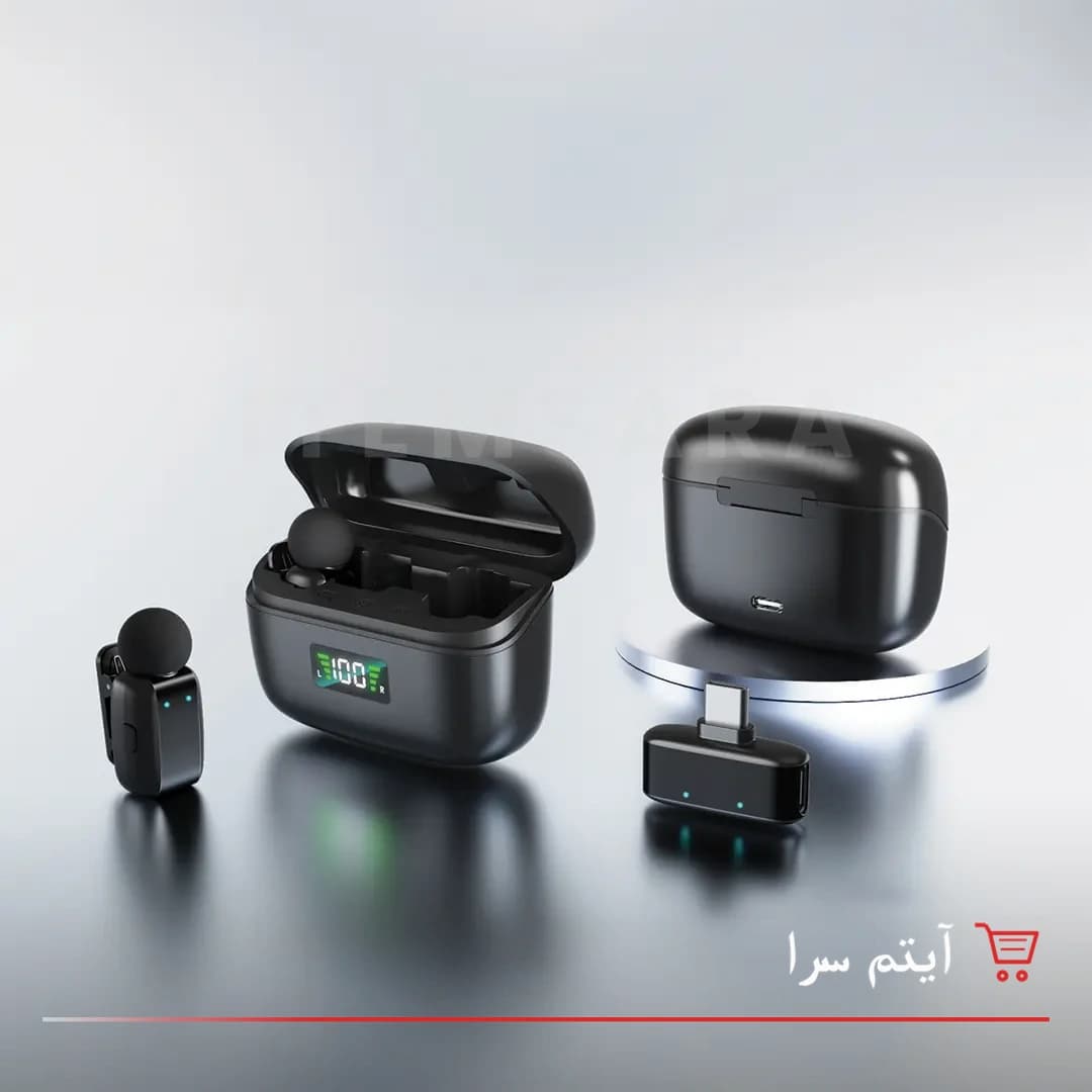 میکروفون یقهای گرین لاین Flex Mic Duo با قابلیت ANC — تصویر ۴